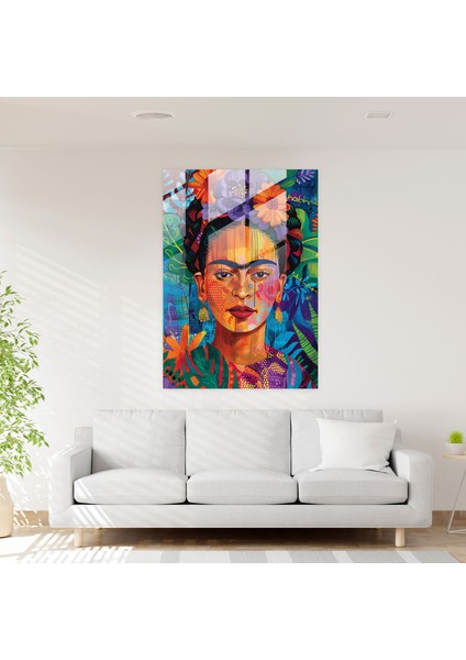 Frida Kahlo Tarzı Cam Duvar Sanatı - Frida Kahlo Eserleri Cam Duvar Sanatı Duvar Dekorasyonu Ev Dekorasyonu modelleri