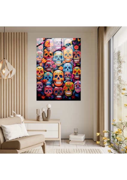 Los Muertos Cam Sanatı - Soyut Büyüleyici Modern Sanat modelleri