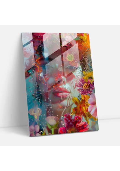 Frida Kahlo Tarzı Cam Duvar Sanatı - Frida Kahlo Eserleri Cam Duvar Sanatı Modern Sanat