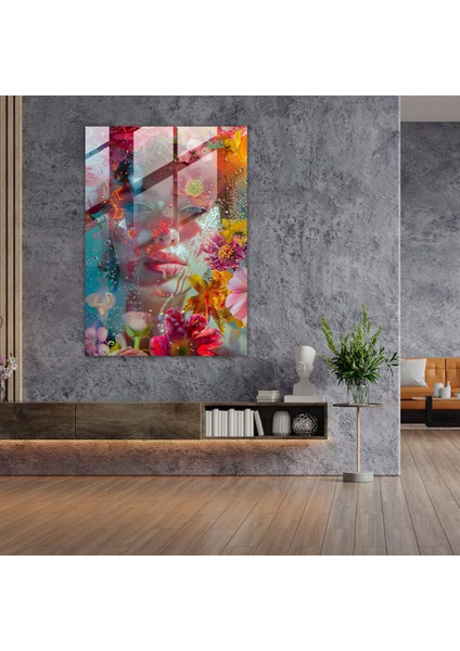 Frida Kahlo Tarzı Cam Duvar Sanatı - Frida Kahlo Eserleri Cam Duvar Sanatı Modern Sanat fiyatları