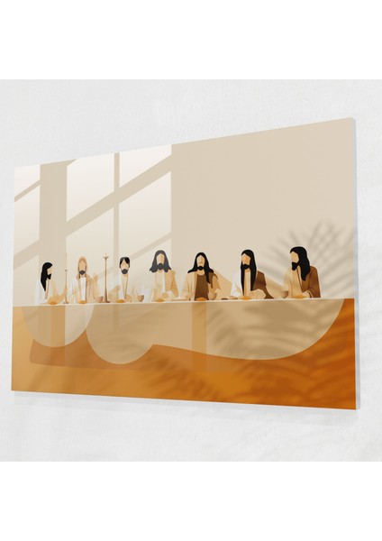 Isa'nın Son Akşam Yemeği Modern Sanat - Isa'nın Son Akşam Yemeği Minimalist Temsil Ev Dekorasyonu Çağdaş Dokunuş
