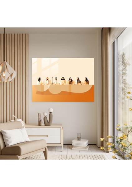 Isa'nın Son Akşam Yemeği Modern Sanat - Isa'nın Son Akşam Yemeği Minimalist Temsil Ev Dekorasyonu Çağdaş Dokunuş modelleri