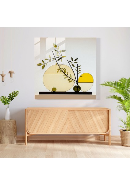 Limon Ağacı Huzuru Cam Tablo - Minimalist Limon Ağacı Tablosu Cam Tablo Duvar Dekorasyonu modelleri