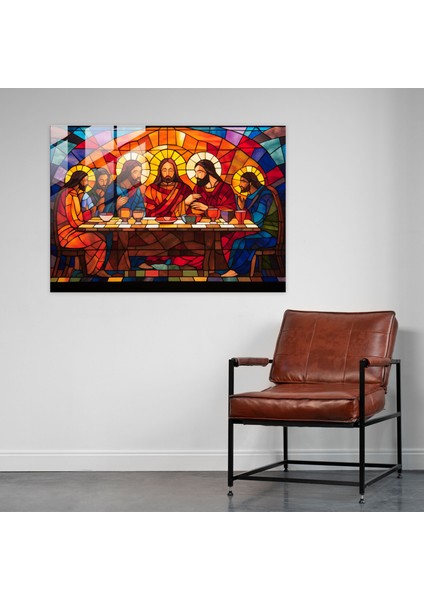 Isa'nın Son Akşam Yemeği Cam Sanatı - Isa'nın Son Akşam Yemeği Cam Sanatı Cam Tablo Soyut Vitray Mozaik fiyatları