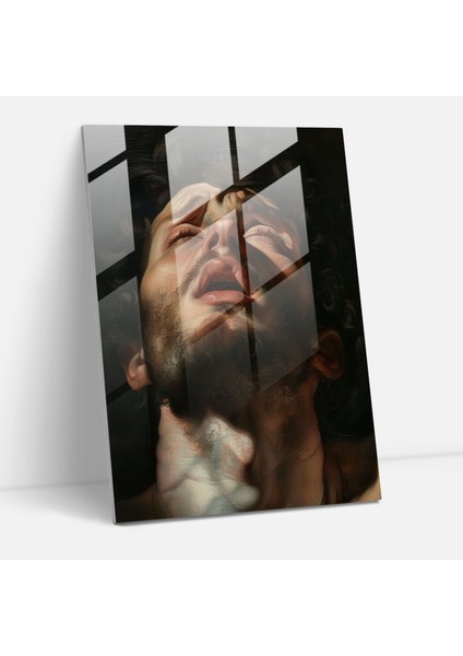 Duygusal Ifadeler Cam Tablo - Maniyerizm Cam Tablo Ev Dekorasyonu