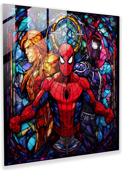 Marvel Vitray Baskı - Duvar Sanatı Cam Tablo