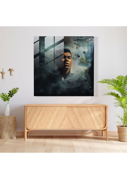 Muhammad Ali Gerçeküstü Cam Tablo - Muhammad Ali Gerçeküstü Cam Tablo modelleri