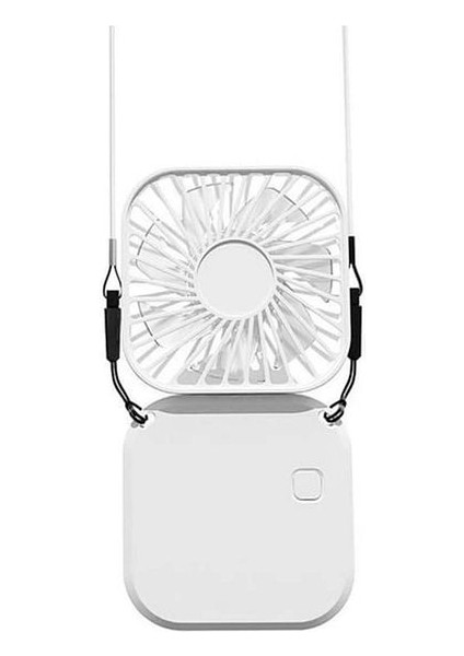 El Fanı Mini Masaüstü ve Boyun Askılı Fan Portatif Şarjlı 3 Kademeli Vantilatör Soğutucu