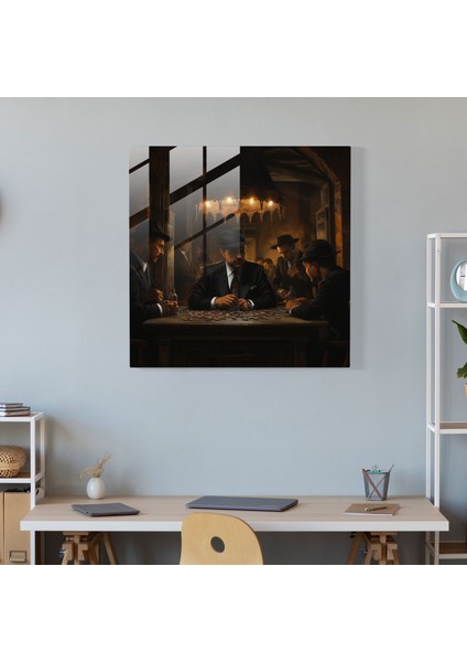 Italyan Restoranında Mafya Babasını Anımsatan Cam Tablo modelleri