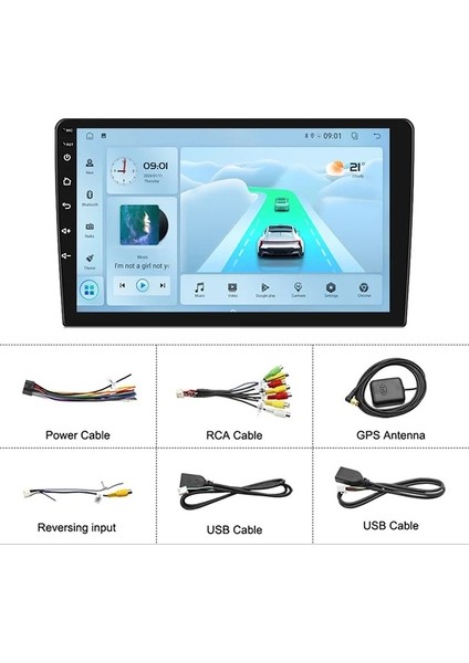 9 Inç NV8128 Android Carplay Navigasyon Multimedya Sistemi