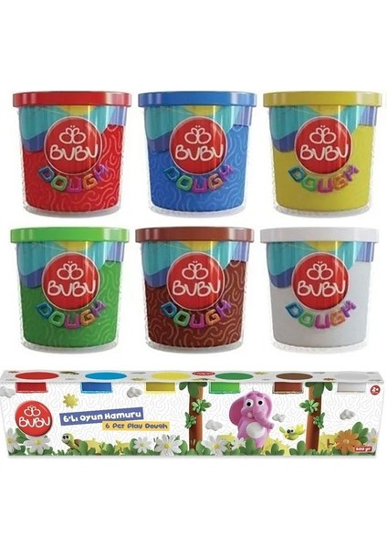 Oyun Hamuru 6 Renk 1 Paket 6 Lı Oyun Hamuru 600 gr Canlı Renkler fiyatları