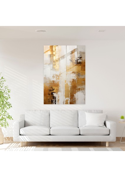 Inka Medeniyeti Cam Tablosu - Soyut Altın Hazine Ilhamlı Duvar Dekorasyonu - Mayalı Duvar Süsü Cam Duvar Sanatı Soyut Tasarım modelleri