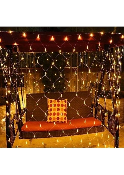 Perde LED Işık 144 Ledli 2x2 Metre 220V Fişli Iç ve Dış Mekan Ambiyans Süsleme ve Dekor Görsel Şölen indirimleri