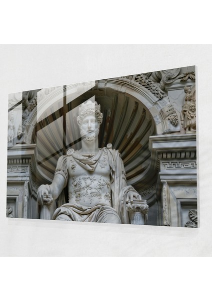 Neoklasik Ev Dekorasyonu - Cam Tablo Duvar Dekorasyonu