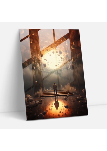 Oppenheimer Cam Tablo Sanatı - Gerçeküstü Rüyalar - Beklenmeyen Unsurlar ile Oppenheimer Duvar Dekorasyonu