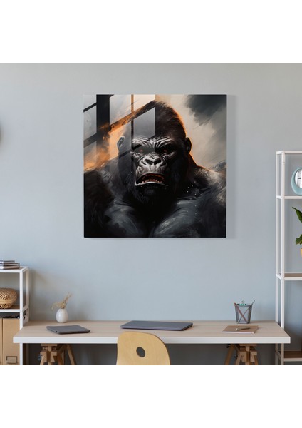 Goril Cam Tablo Sanatı - Goril Cam Tablo Sanatı Yakın Çekim Portre fiyatları