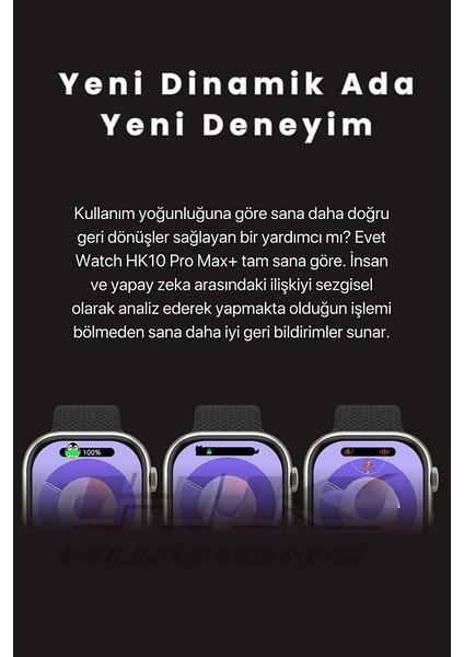Watch Hk 10 Pro Max Amoled Akıllı Saat Iphone ve Android Tüm Telefonlara Uyumlu Amoled SM4RT Watch fırsatları