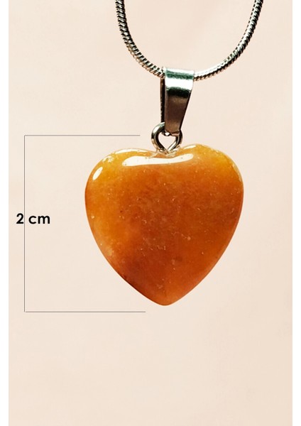 Aragonit Doğal Taşı Zincirli El Yapımı Kolye Uç: 2 cm Zincir: 20 cm Kutulu fiyatları