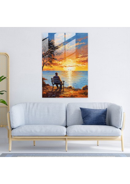 Yaşlıların Cam Tablosu - Modern Sanat Gün Batımı modelleri
