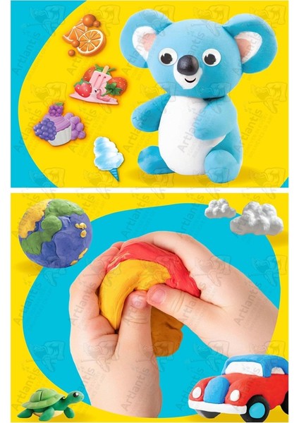 Oyun Hamuru 6 Renk 1 Paket Bubu 6 Lı Oyun Hamuru 600 gr Canlı Renkler Okul Öncesi Kreş Anasınıfı Etkinli Hamuru modelleri