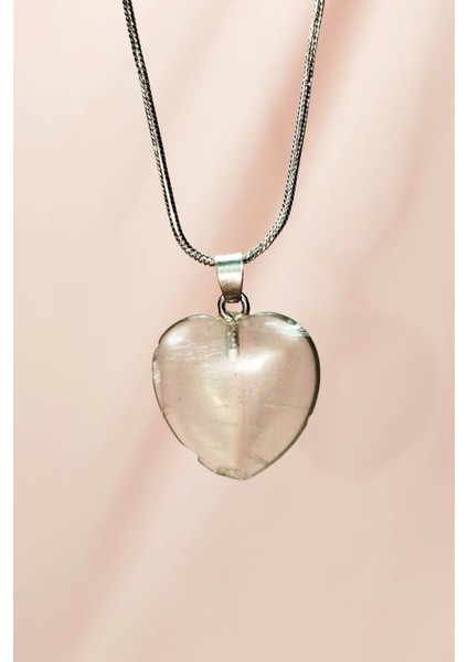 Florit Doğal Taşı Zincirli El Yapımı Kolye Uç: 2 cm Zincir: 20 cm Kutulu modelleri