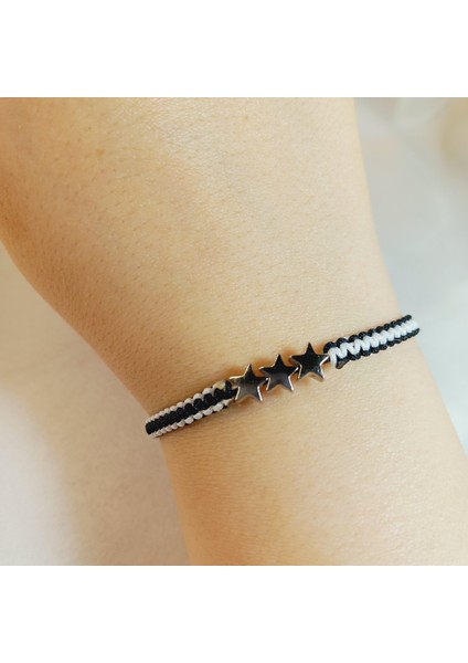 3 Yıldızlı Beşiktaş Makrome Taraftar Bileklik, Siyah Beyaz Beşiktaş Bileklik, Maç Aksesuarı, İp Bileklik, Taraftar Bileklik, Makrome Bileklik, Taraftar Hediyesi, Bjk Beşiktaş Aksesuarı fiyatları