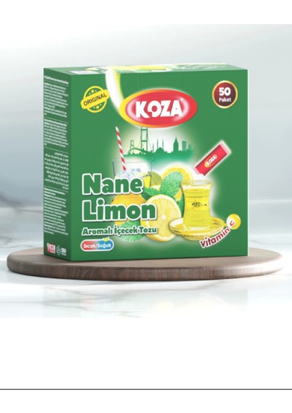 Koza Tek Içimlik Nane Limon Aromalı Toz Içecek 50'li