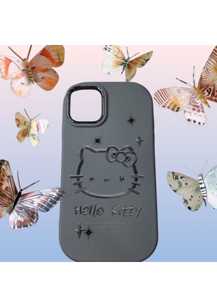 iPhone 13 Pro Max Hello Kitty Kabartmalı Kaliteli Silikon Telefon Kılıfı modelleri