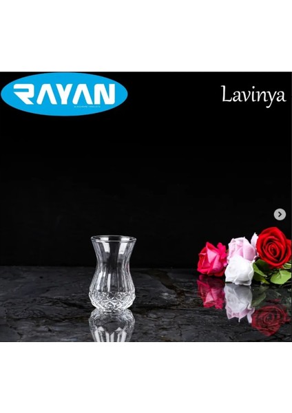 Lavinya 6'lı Kesme Çay Bardağı ROYALEKS-82632