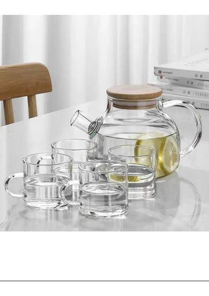 Bambu Kapaklı Borosilikat Cam Demlik 1000ML ROYALEKS-CM-2000 indirimleri