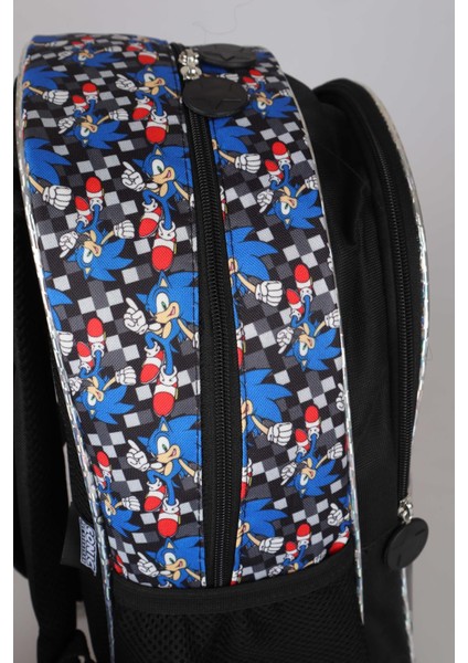 LİSANSLI SONIC İLKOKUL ÇANTASI , KALEM ÇANTASI VE BESLENME SETİ "SULUK,BESLENME KABI,BESLENME ÇANTASI"