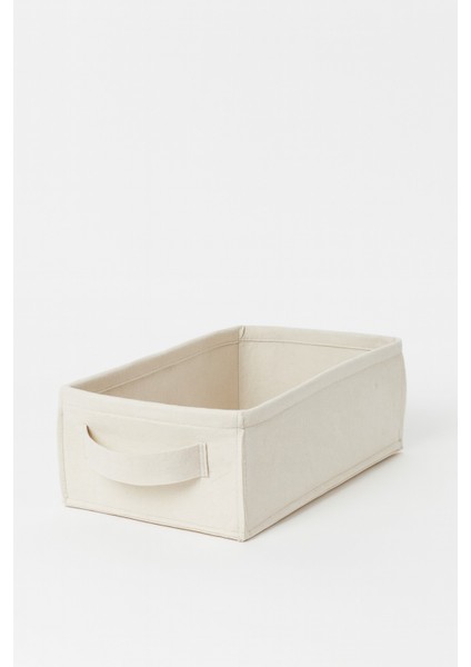 Krem Dolap Içi, Çamaşır, Oyuncak Düzenleyici, Saklama Kutusu, Keçe Sepet Organizer 38X25X13 cm fırsatları