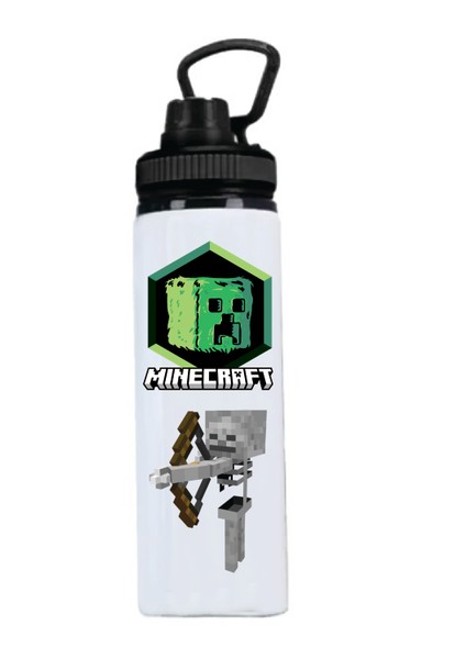Minecrafttt Baskılı Metal Suluk 850ML.