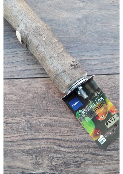 Venty Doğal Papağan Tüneği 58 cm | Macaw, Kakadu, Jako, Amazon, Eklektus, Kayık, Alexander - T220