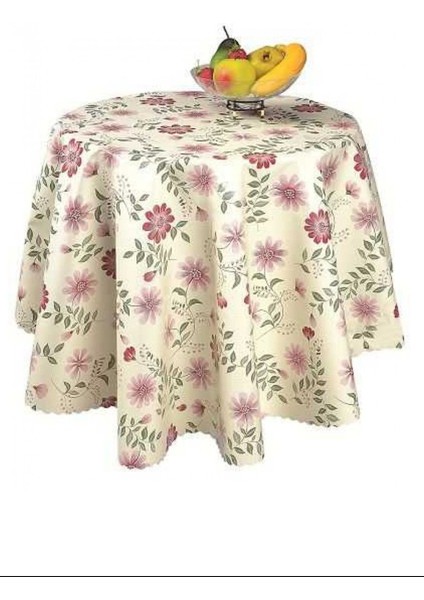 Sermat Hazır Masa Örtüsü 140X140 cm Yuvarlak ROYALEKS-MH69