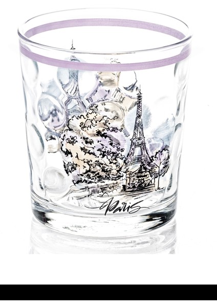 Meşrubat Bardağı Paris Desenli 1 Adet ROYALEKS-SGM08603