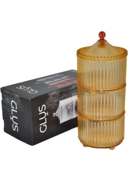 Lanus 3 Parça Small Küçük Drajelik Şekerlik ROYALEKS-EMN3448