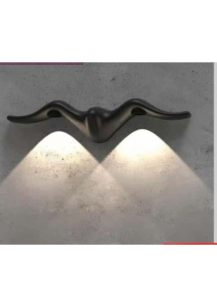 10W LED Dış Mekan Aplik Sarı Işık, Dayanıklı ve Şık Aydınlatma
