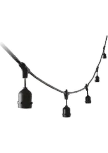 Sarmaşık Dış Mekan LED Işık 5 Metre 10'lu Siyah Renk