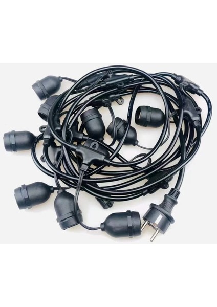 Sarmaşık Dış Mekan LED Işık 5 Metre 10'lu Siyah Renk indirimleri