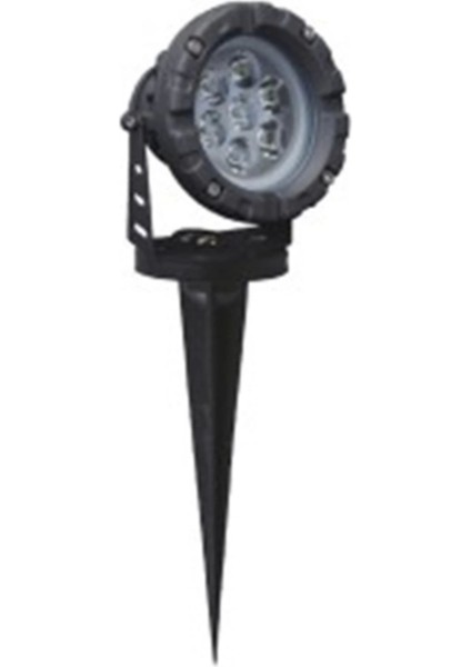 12W Amber Renkli Kazıklı LED Spot, Şık ve Enerji Tasarruflu Aydınlatma