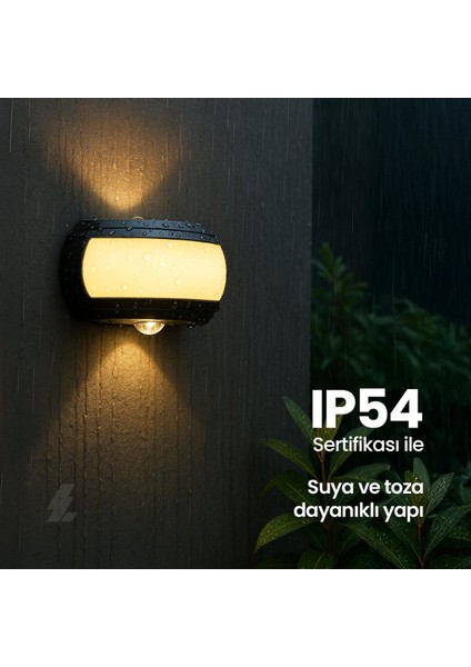 Dış Mekan LED Aplik 8W 3000K Gün Işığı Siyah, Şık ve Dayanıklı Aydınlatma Seçeneği fiyatları