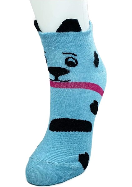 3 Çift Köpek Temalı 3 Boyutlu Kulaklı Pamuklu Yumuşak Kadın Bilek Çorap modelleri