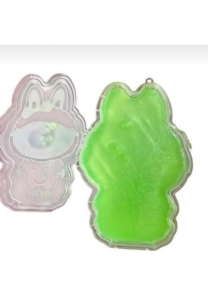 1 Adet Labubu Figür Kapaklı Slime – Eğlenceli ve Renkli Jel Oyun (Karışık Gönderilir) modelleri