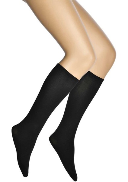 Mikro 70 Dizaltı Kadın Çorap Siyah 500