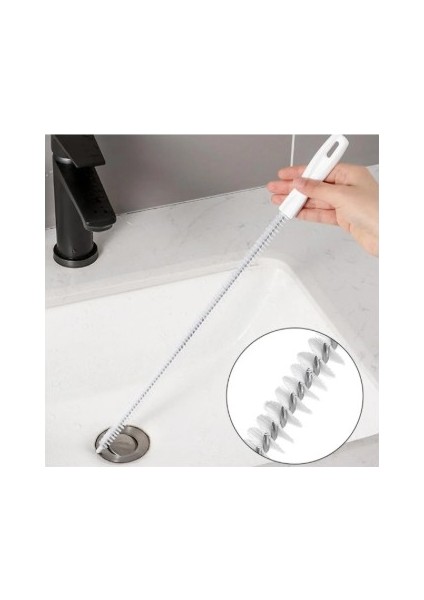 Petek Kalorifer Gider Lavabo Banyo Klozet Borusu Tıkanıklığı Açıcı Açma Temizleme Fırçası Teli