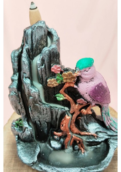 Buyuk Boy Kuş Figürlü Biblo Model Geri Akış Şelale Tütsülük 5 Adet Koni Hediye fiyatları