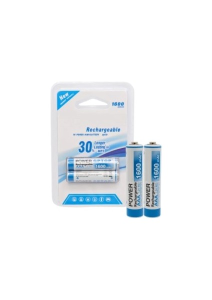 2 ADET 1600 Mah Nimh Aaa Şarj Edilebilir 1.2 Volt Standart Ince Kalem Pili (Şarjlı Kumanda Pili) fiyatları