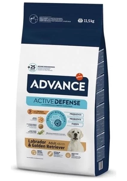 Advance Labrador ve Golden Retriever Tavuklu Yetişkin Köpek Maması 11.5 kg