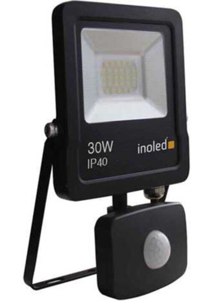 30W 6500K IP65 Sensörlü Beyaz LED Projektör, Dayanıklı ve Enerji Tasarruflu Aydınlatma